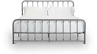 Rory Gray Metal Panel Bed