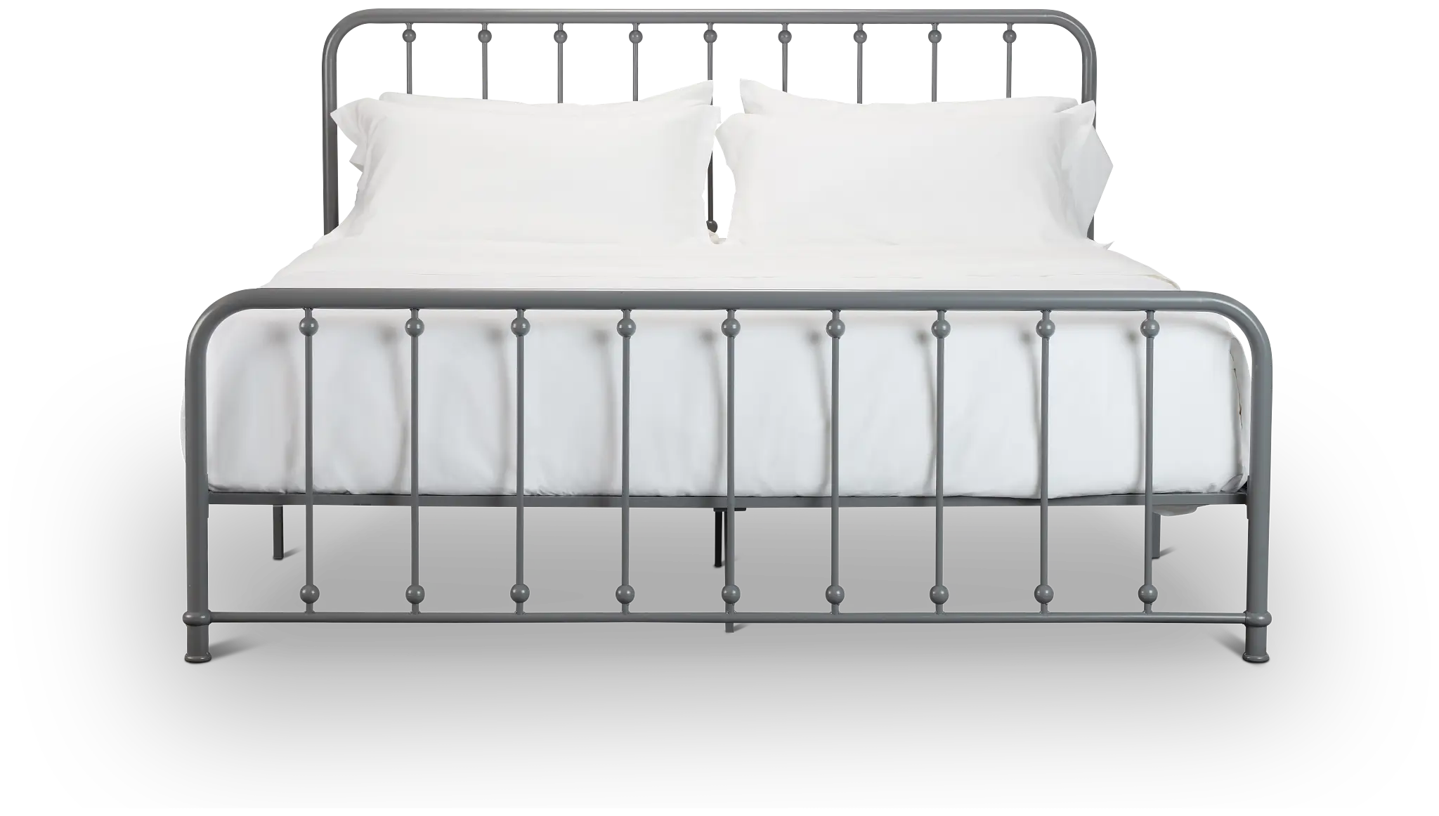 Rory Gray Metal Panel Bed Rory Gray Metal Panel Bed