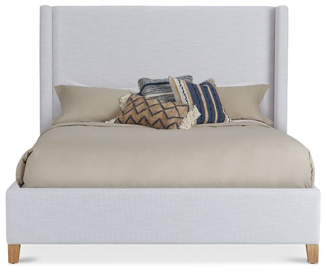 Nantucket White Uph Panel Bed