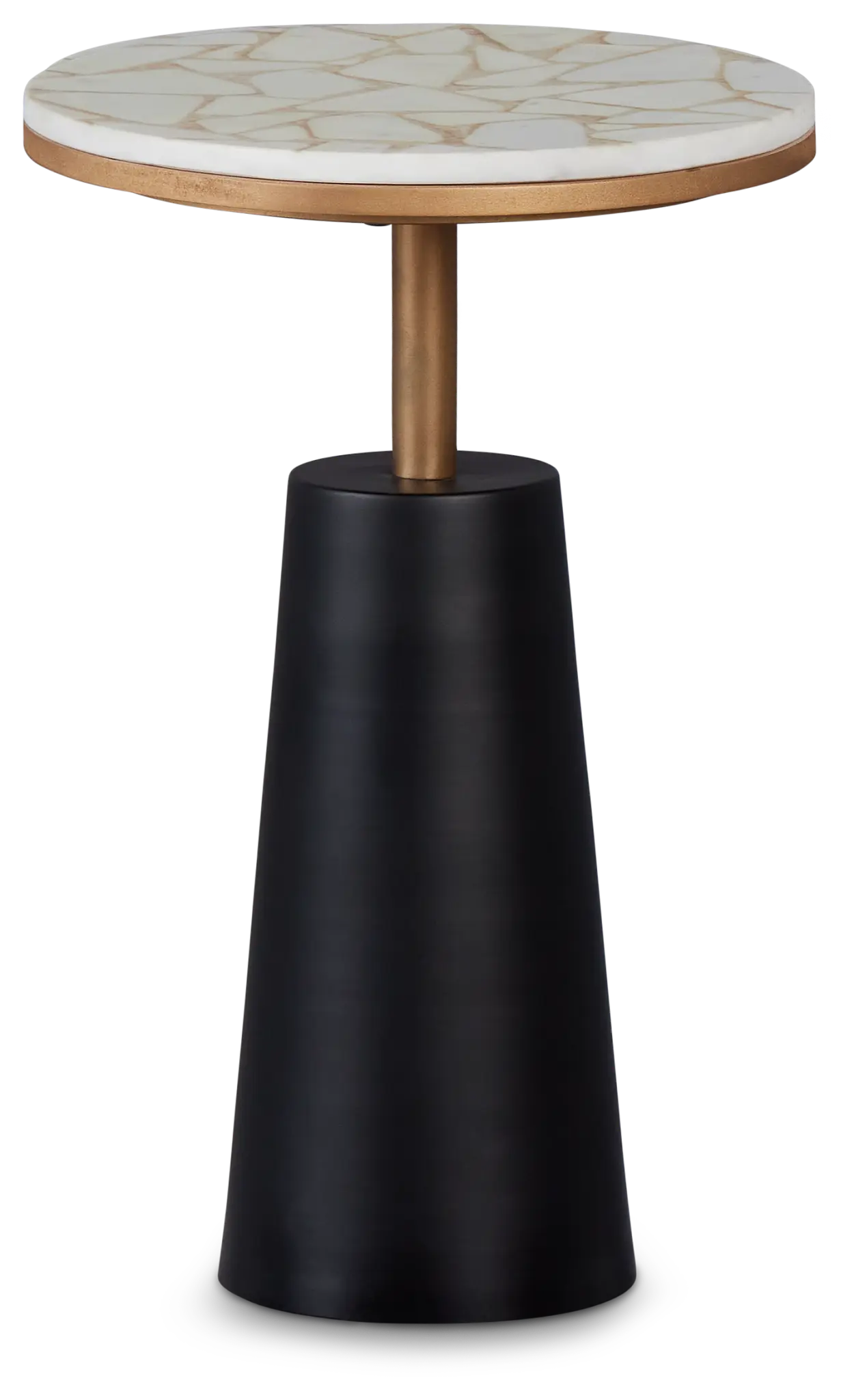 Roya Black Round End Table Roya Black Round End Table