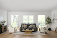 Jasper Gray Leather Power Reclining Sofa