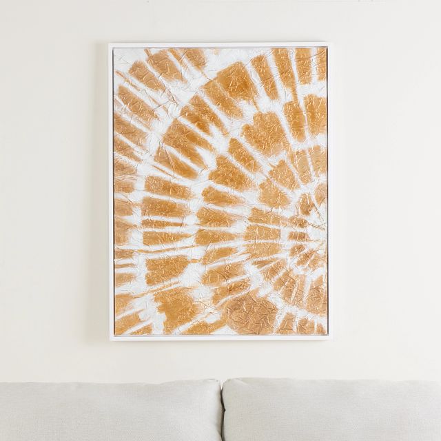 Meriah Gold Canvas Wall Art