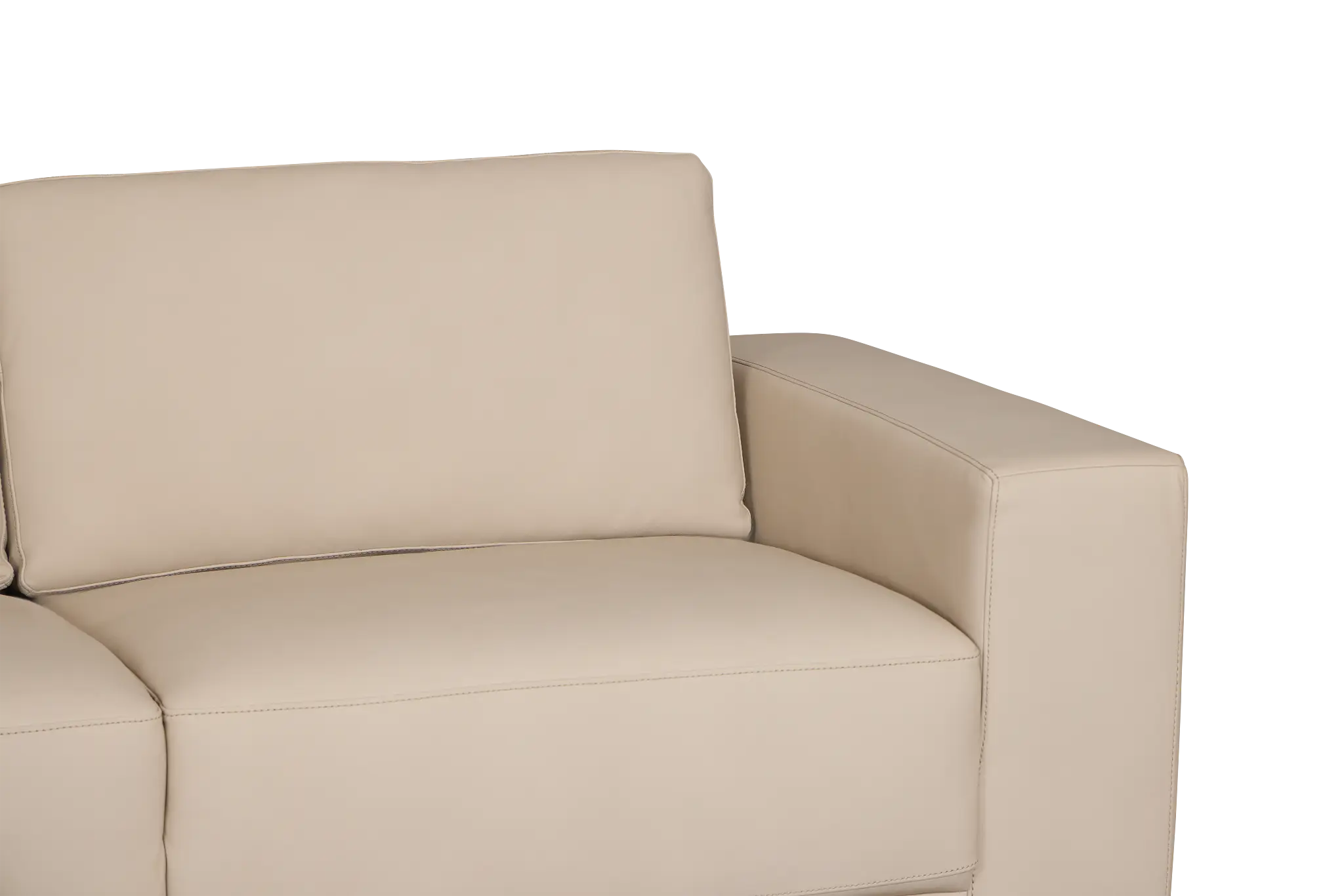 Kellan Ivory Leather Left Chaise Sectional Kellan Ivory Leather Left Chaise Sectional