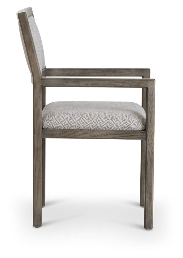 Mitcham Light Tone Wood Arm Chair