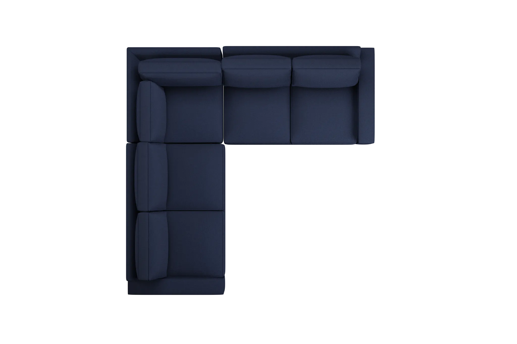 Edgewater Peyton Dark Blue Small Two-arm Sectional