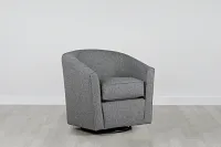 Asheville Gray Fabric Swivel Rocker Glider