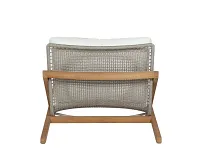 Logan Light Tone Accent Chair With White Cushion