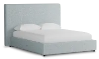 Grayton Natural Beauty Light Blue 54" Upholstered Platform Bed