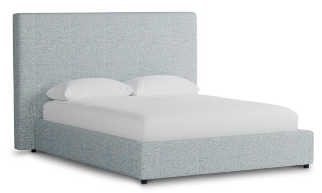 Grayton Natural Beauty Light Blue 54" Upholstered Platform Bed