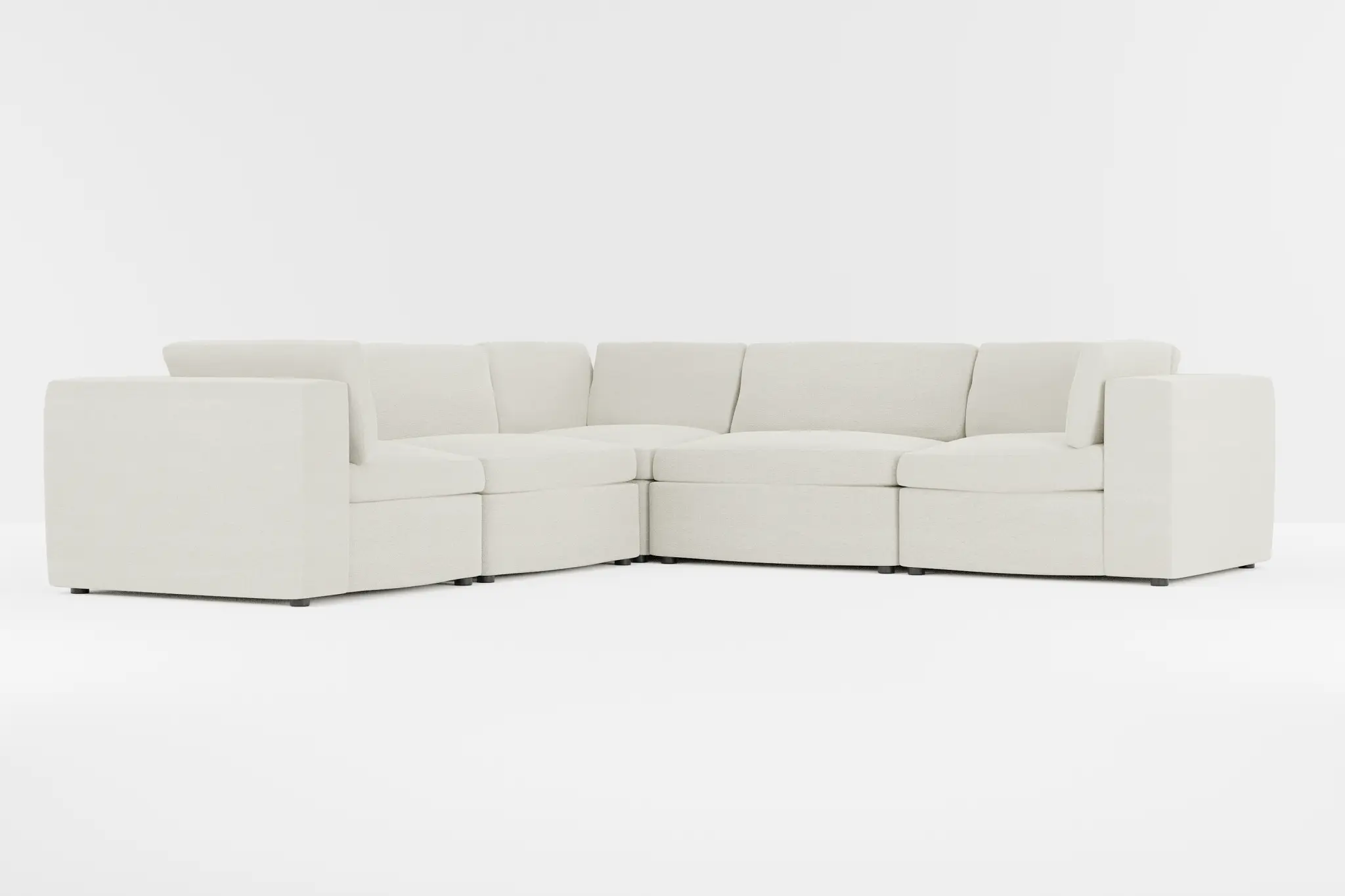 Destin Elite Ivory Fabric 5-piece Modular Sectional Destin Elite Ivory Fabric 5-piece Modular Sectional