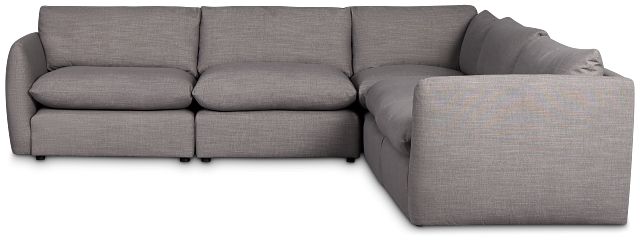 Serena Gray Fabric 5-piece Modular Sectional