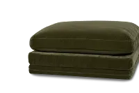 Jules Green Velvet Ottoman