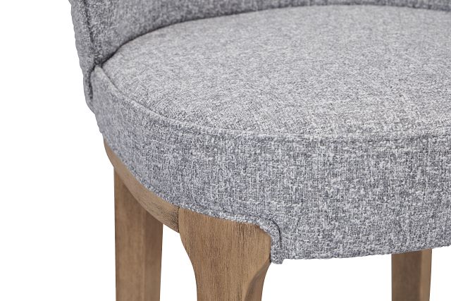 Libby Dark Gray Fabric 30" Upholstered Barstool