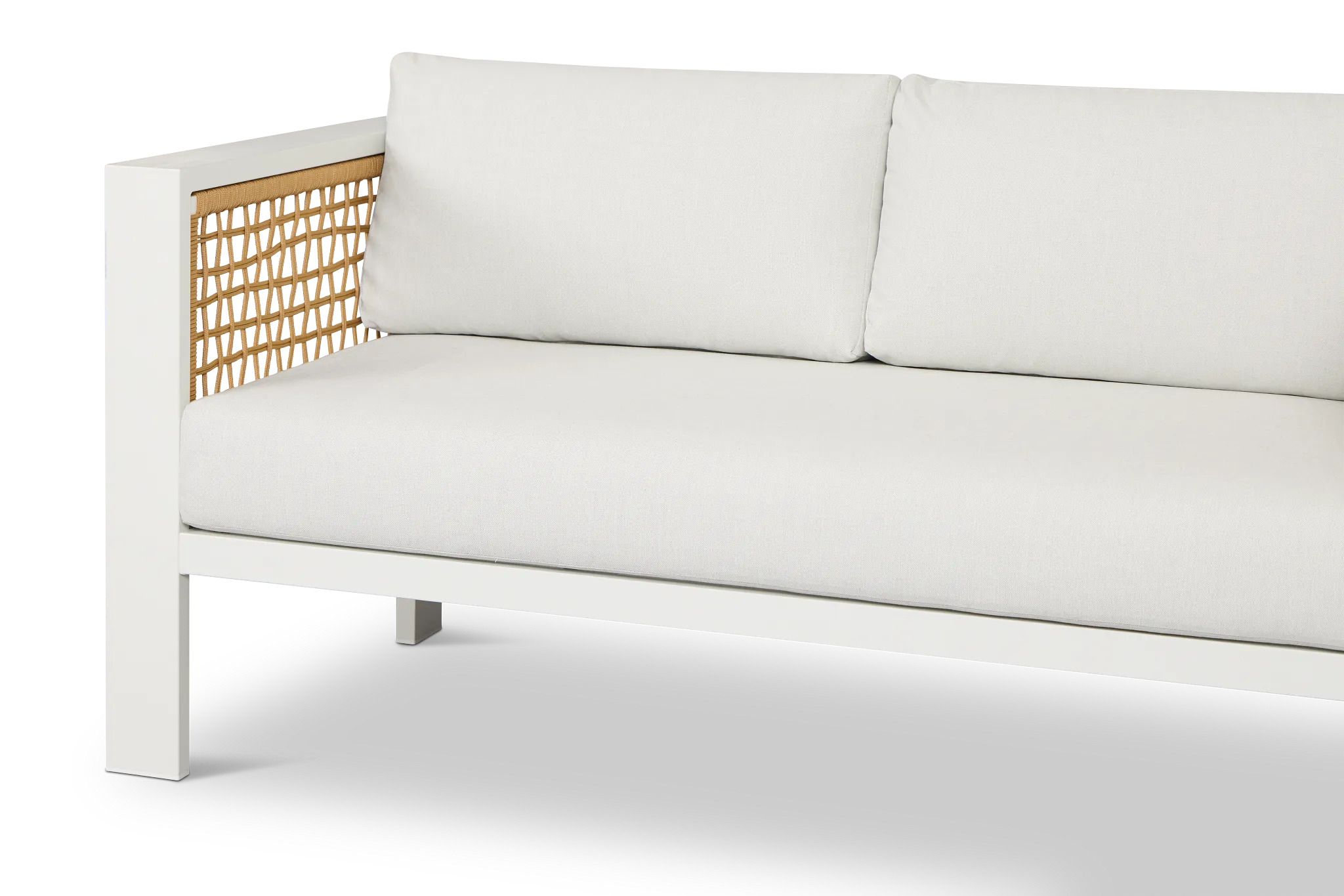 Sunrise White Loveseat