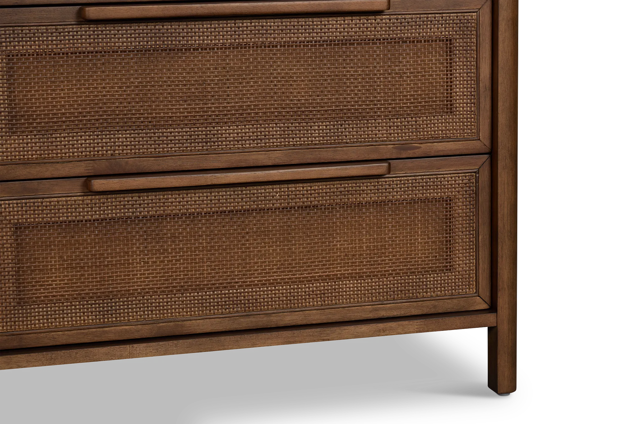 Pacific Mid Tone 6-drawer Dresser & Mirror