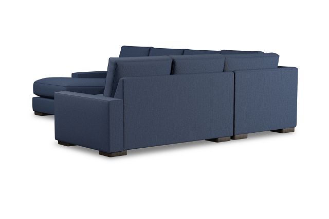 Edgewater Revenue Dark Blue Medium Left Chaise Sectional