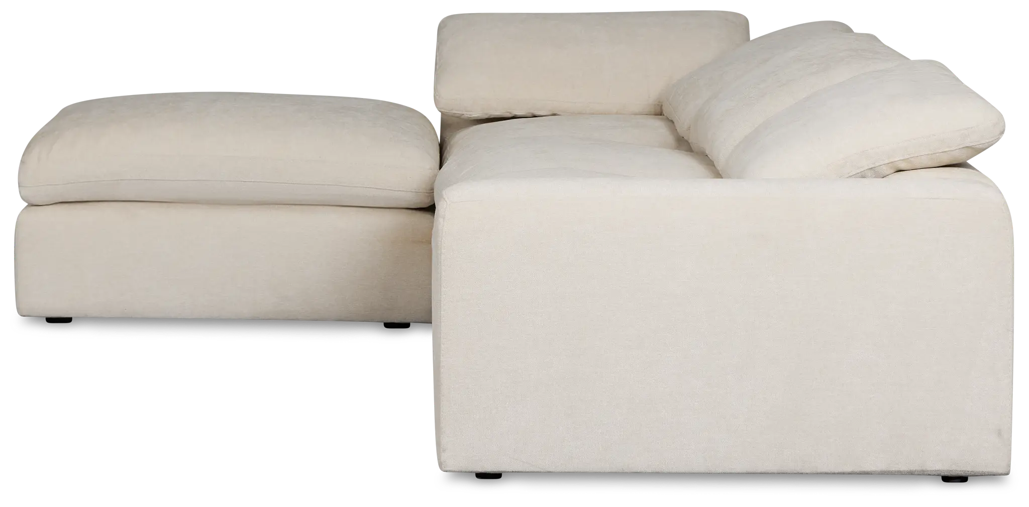 Drift Light Beige Fabric Small Left Bumper Power Reclining Sectional Drift Light Beige Fabric Small Left Bumper Power Reclining Sectional