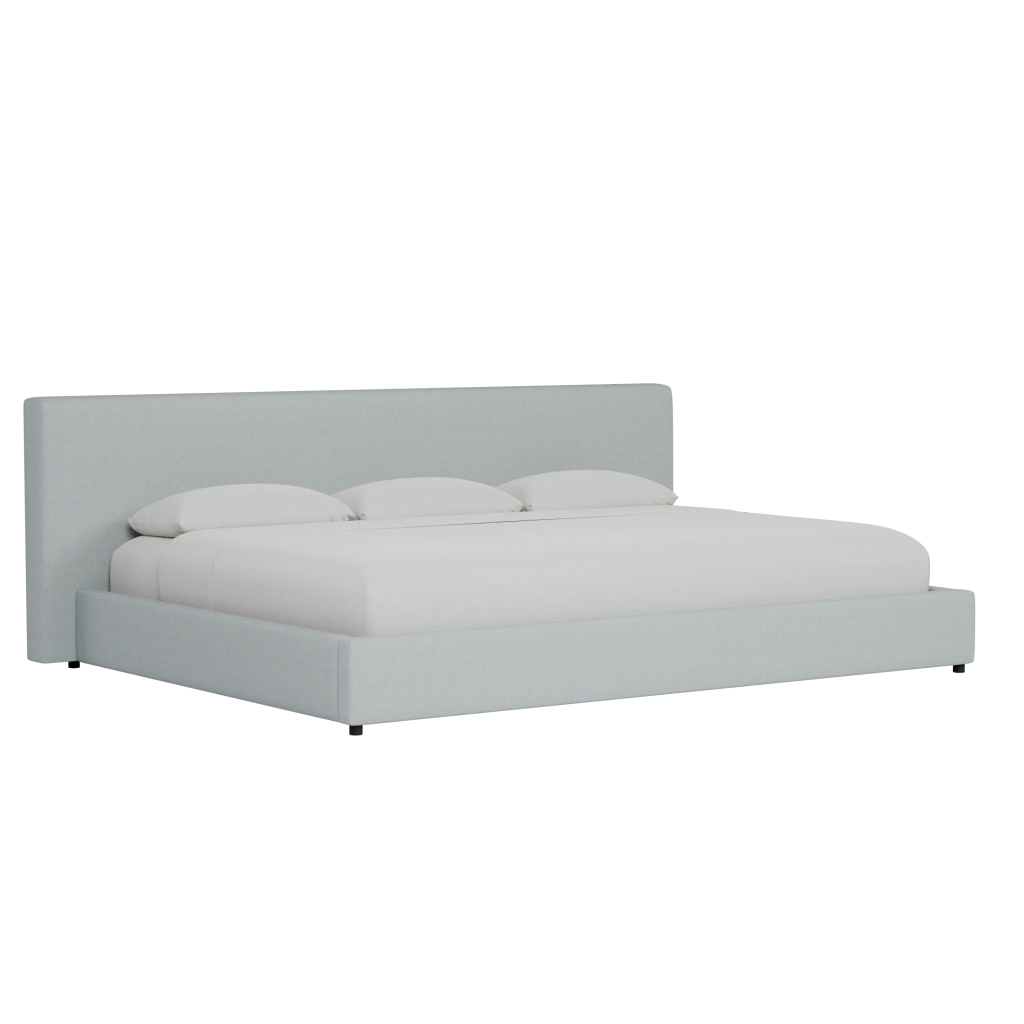 Grayton Natural Beauty Light Blue 44" Upholstered Platform Bed