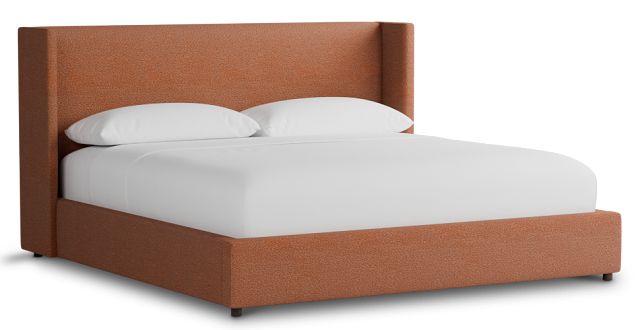 Captiva Sutton Orange 48" Upholstered Shelter Bed