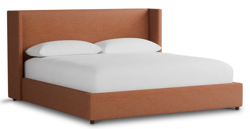 Captiva Sutton Orange 48" Upholstered Shelter Bed Captiva Sutton Orange 48" Upholstered Shelter Bed