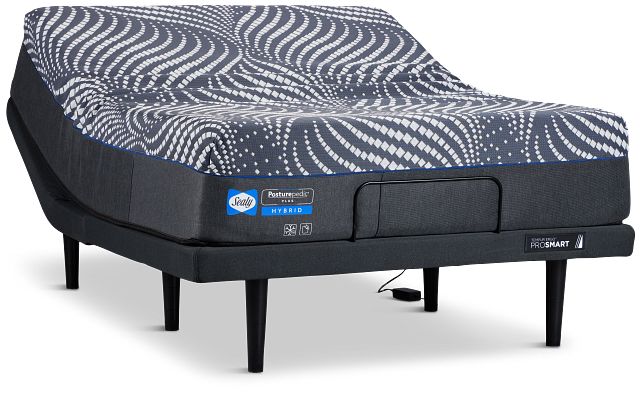 Sealy Posturepedic Plus Hybrid Brenham Soft Ergo Prosmart Adjustable Mattress Set
