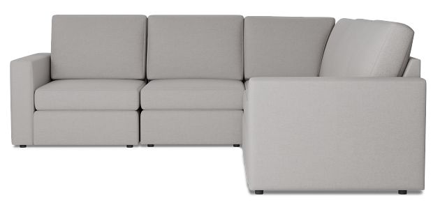 Citymod Light Gray Fabric Small Two-arm Sectional