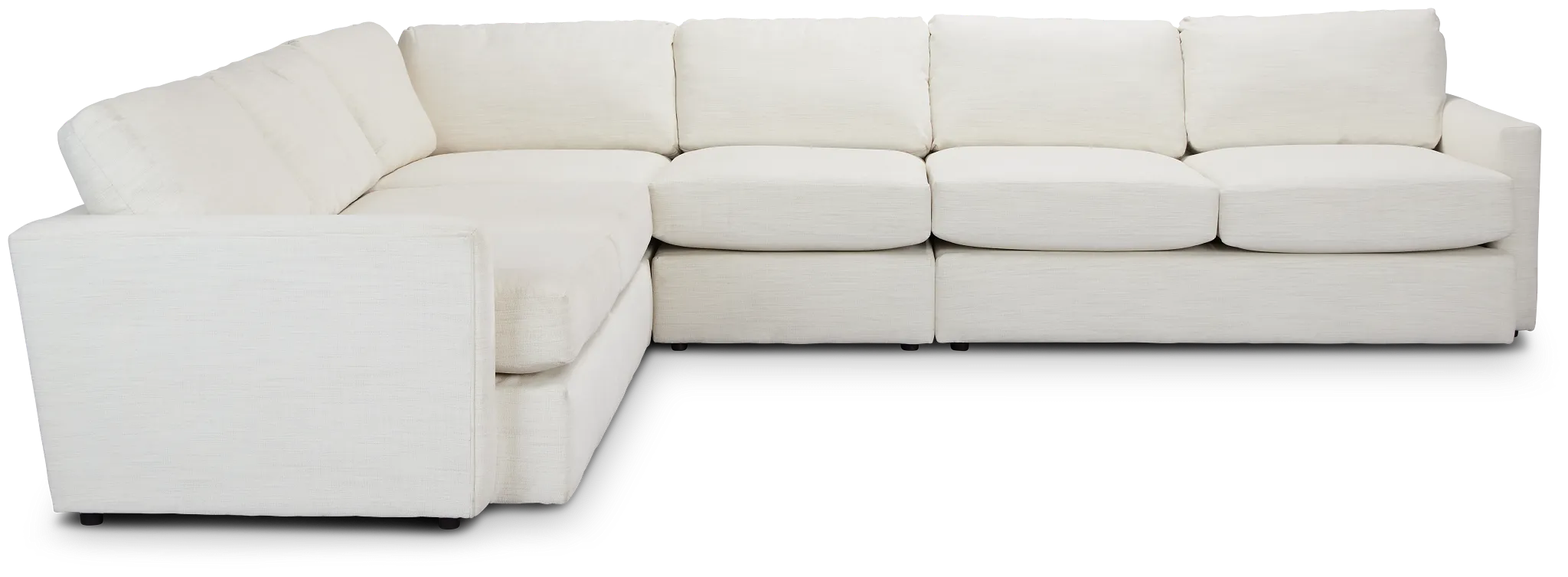 Noah Ivory Fabric Large Two-arm Sectional