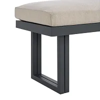 Luai Dark Gray Dining Bench