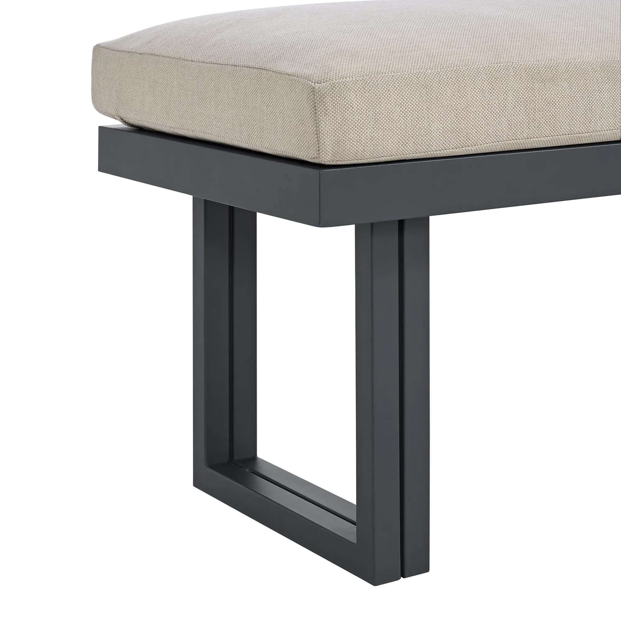 Luai Dark Gray Dining Bench