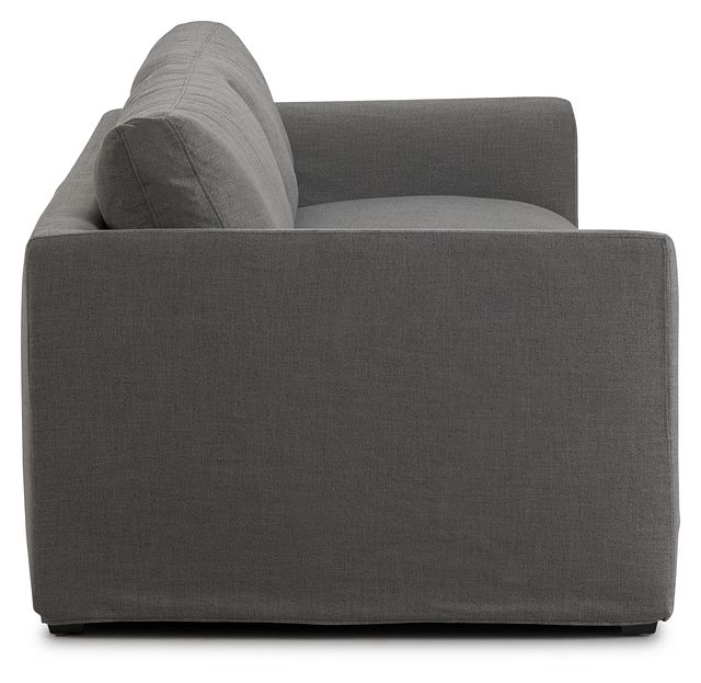 Willow 102" Gray Fabric Sofa