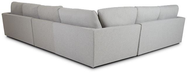 Noah Khaki Fabric Medium Two-arm Sectional
