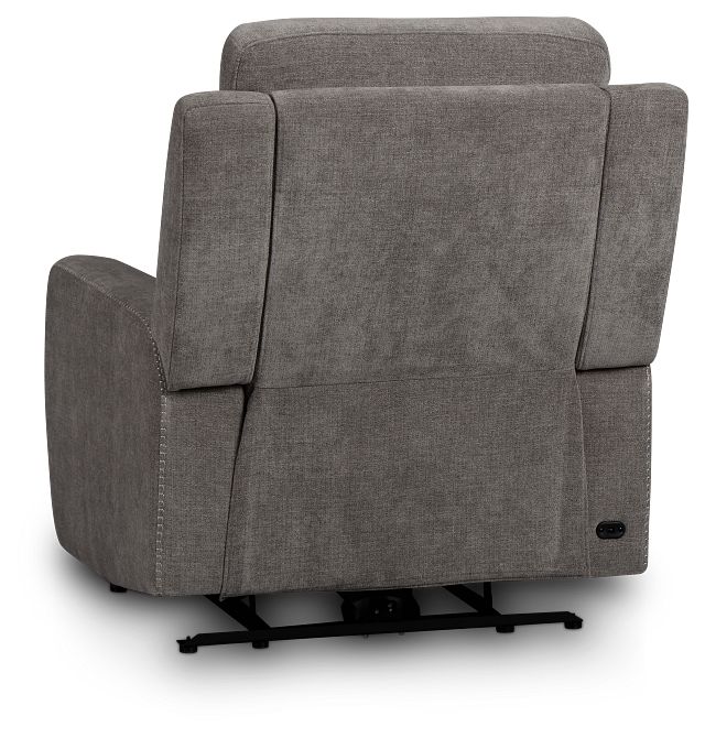 Dean Gray Fabric Power Recliner