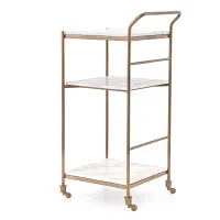 Feri Brass Square Bar Cart Base
