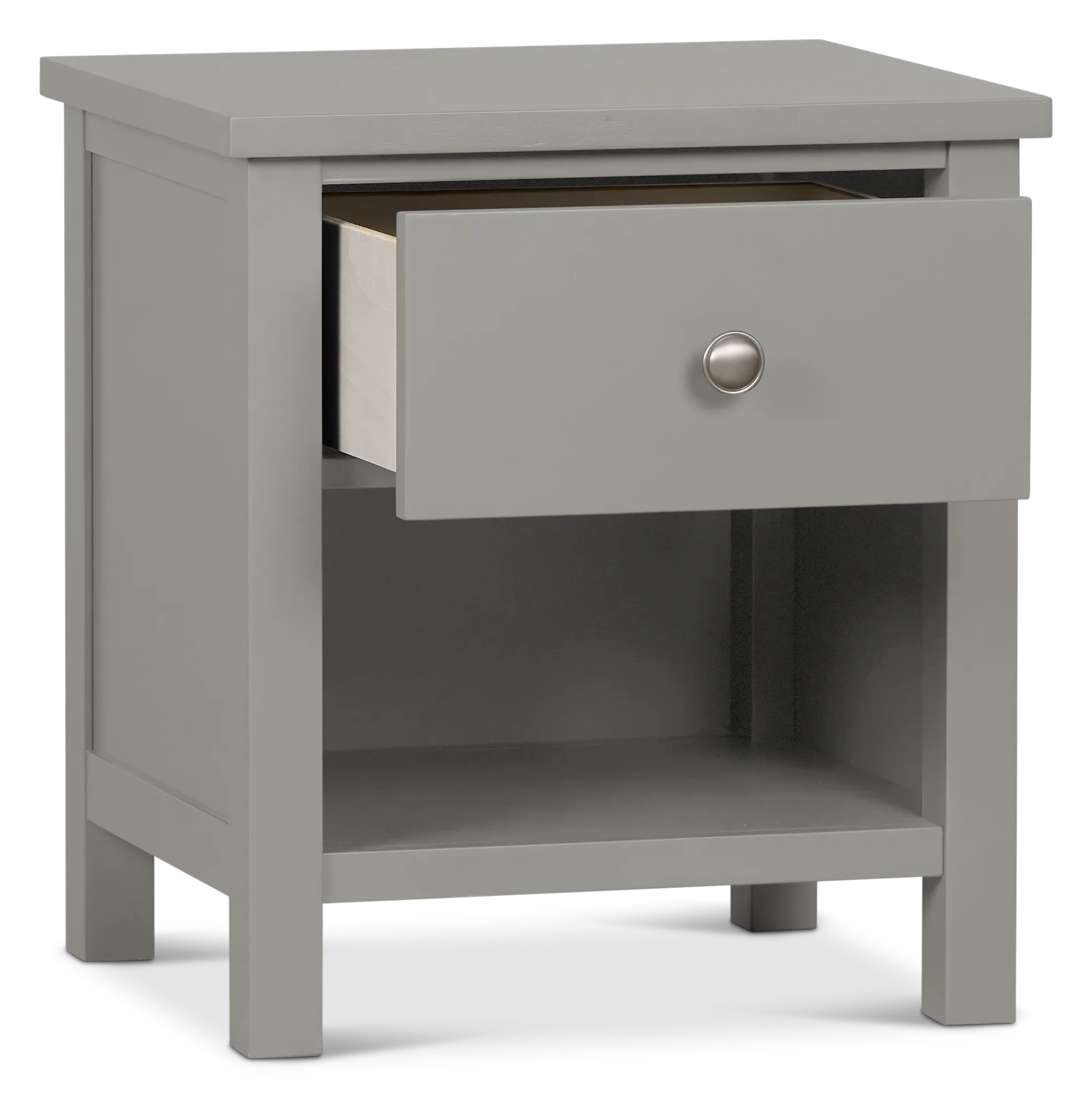 Charleston Gray 1-drawer Nightstand