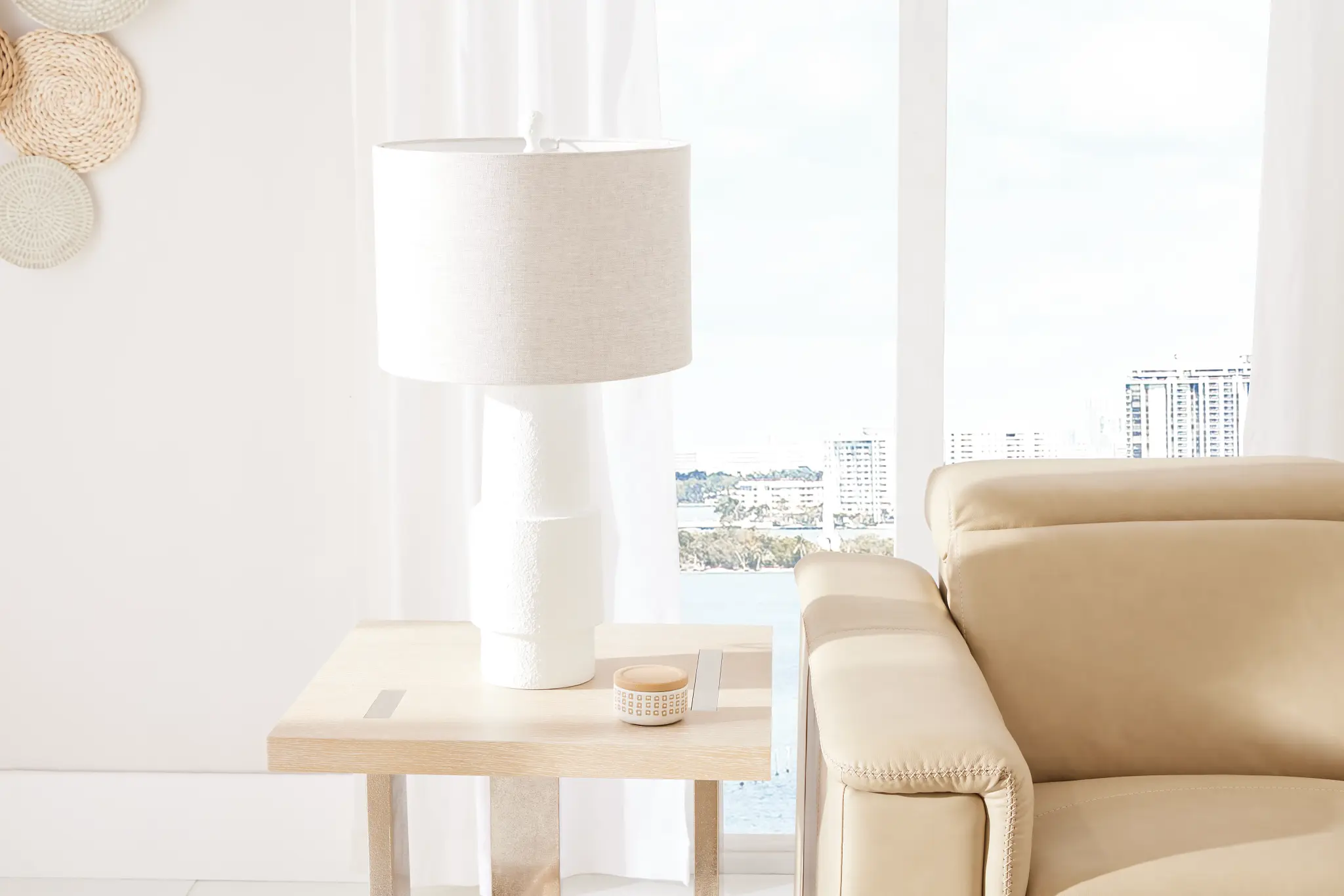 Valda White Table Lamp Valda White Table Lamp
