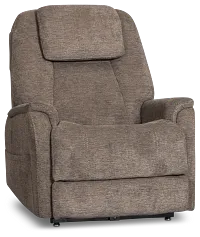 Model 3+ Petite Dark Gray Fabric Power Lift Recliner