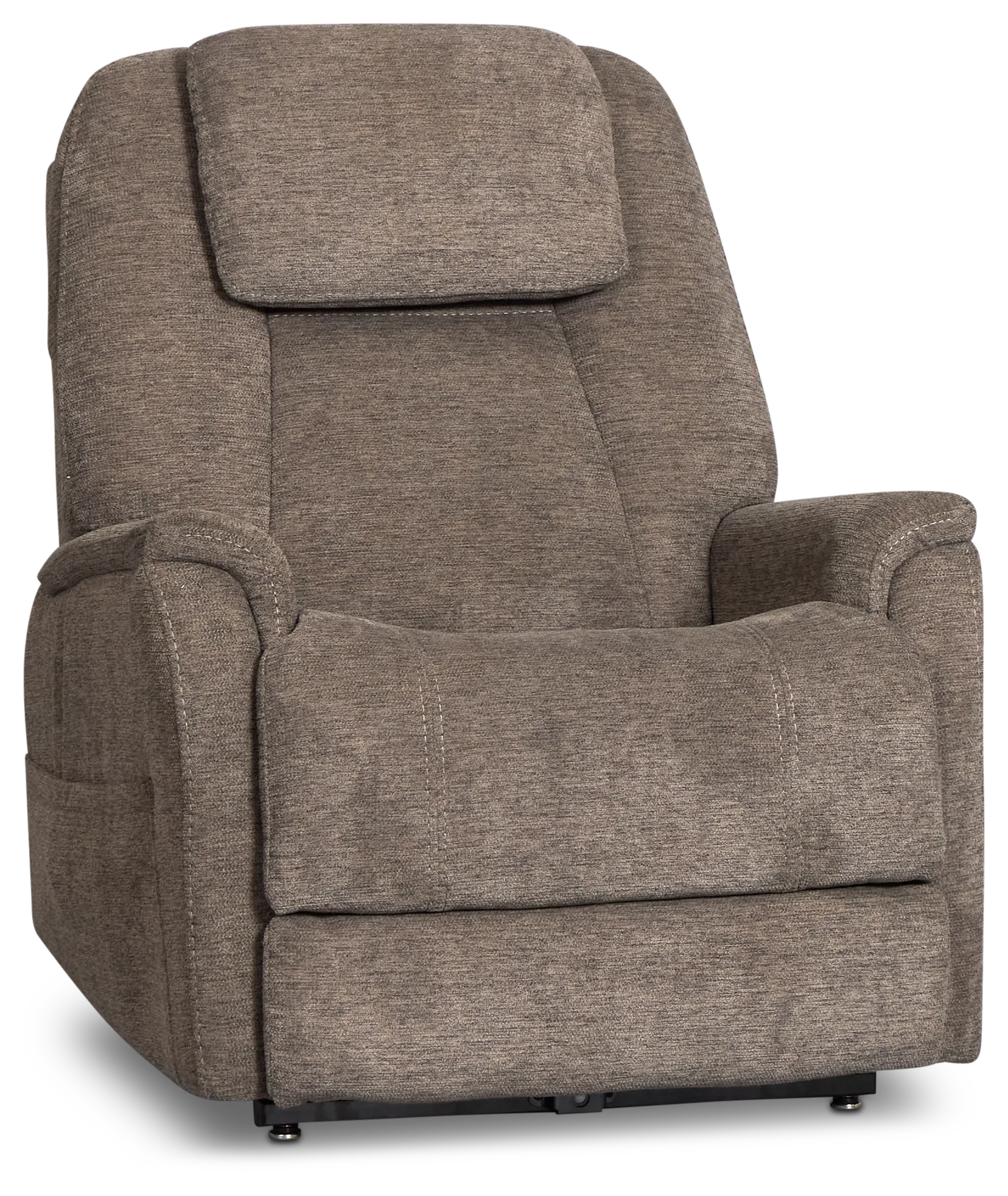 Model 3+ Petite Dark Gray Fabric Power Lift Recliner