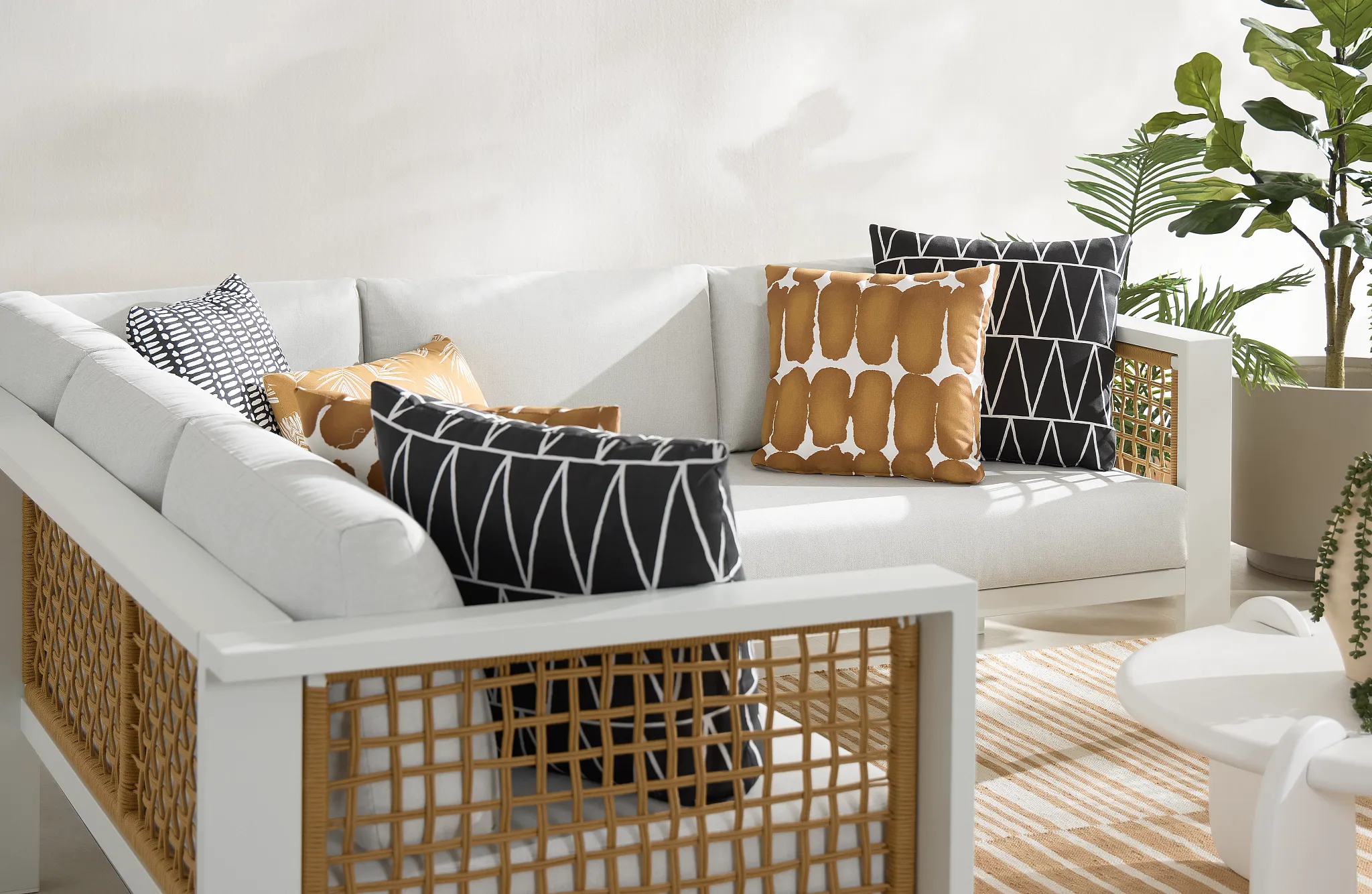 Shiba Dot Dark Orange 18" Indoor/outdoor Accent Pillow