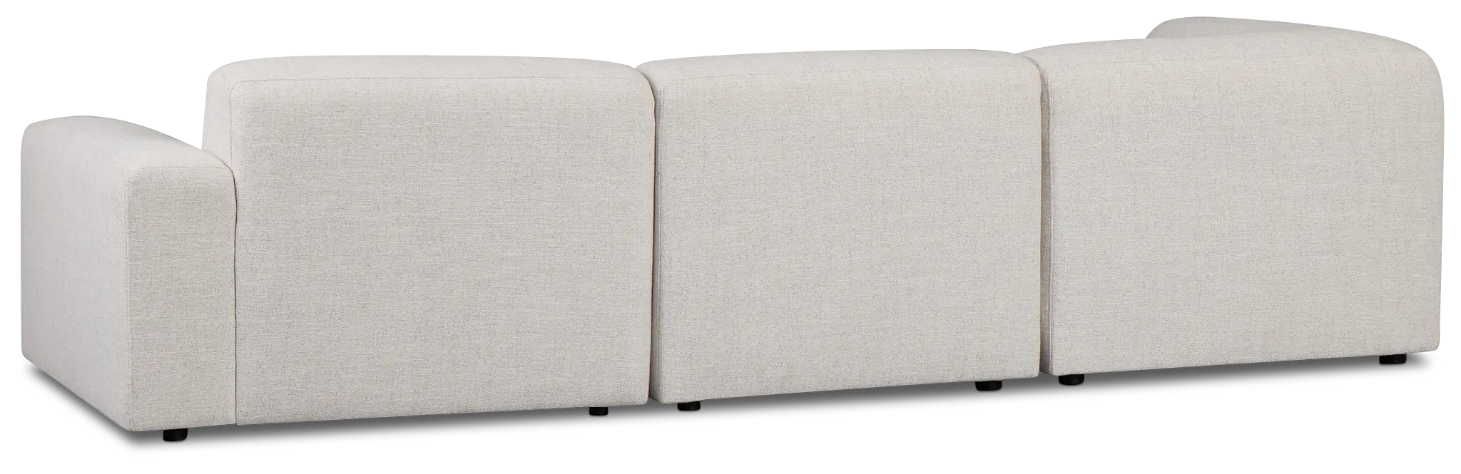 Baylor Light Beige Fabric 5-piece Left Facing Bumper Sectional Baylor Light Beige Fabric 5-piece Left Facing Bumper Sectional