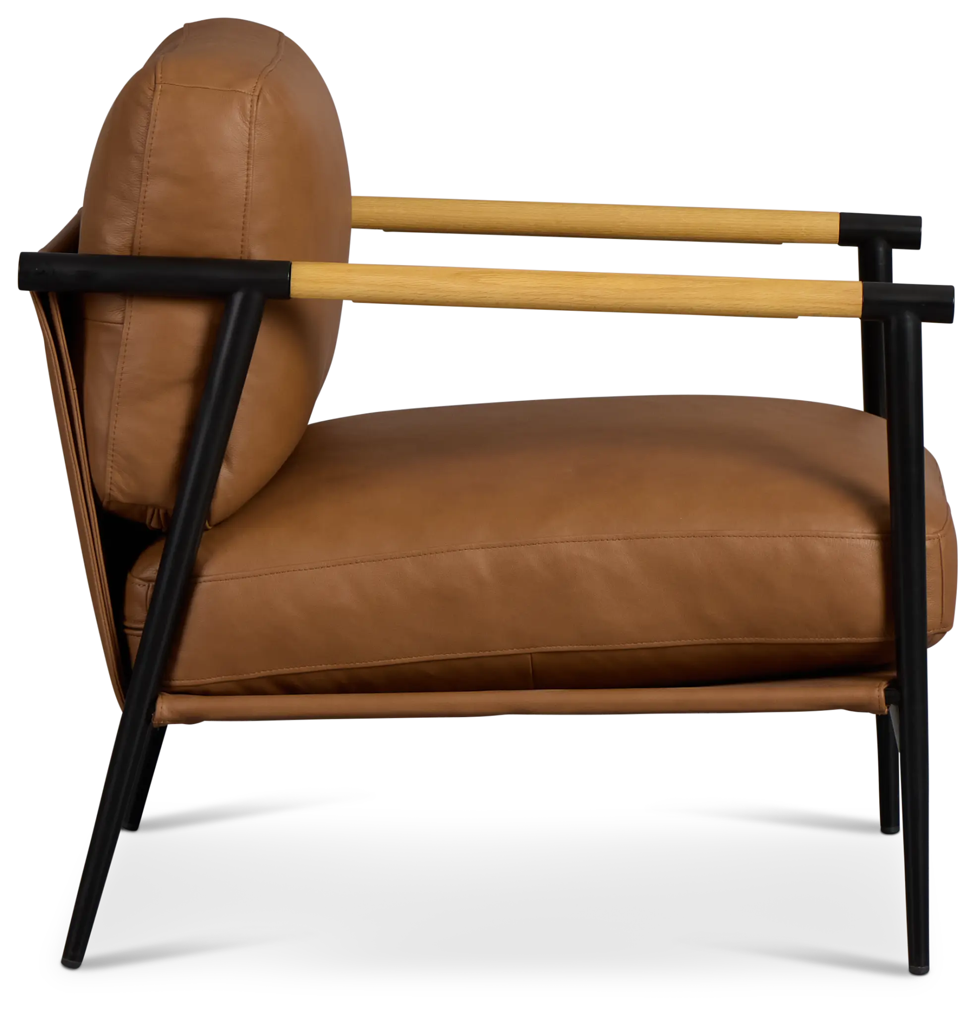 Fiora Light Brown Leather Accent Chair Fiora Light Brown Leather Accent Chair