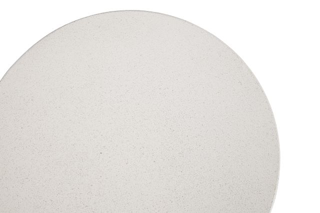 Tai White Round End Table