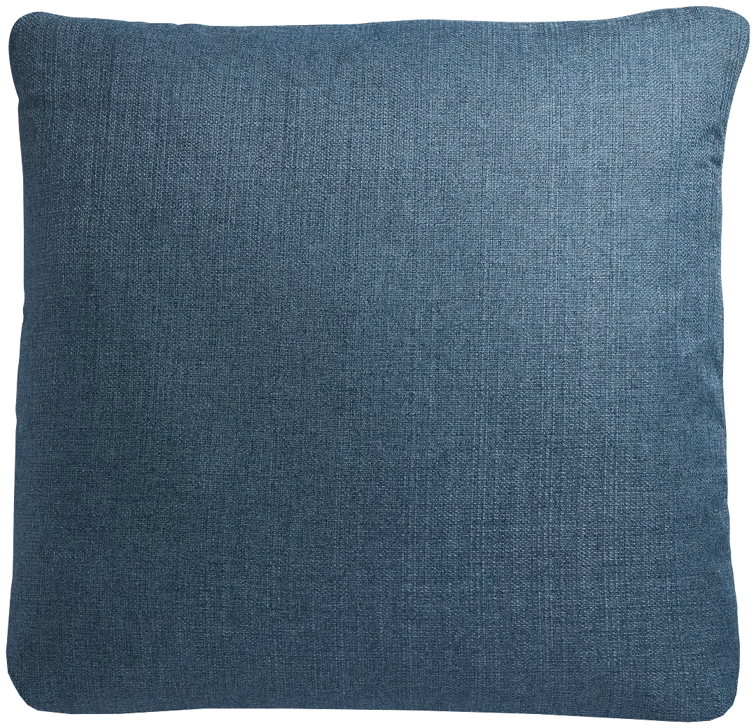 Zeke Dark Blue 24" Accent Pillow
