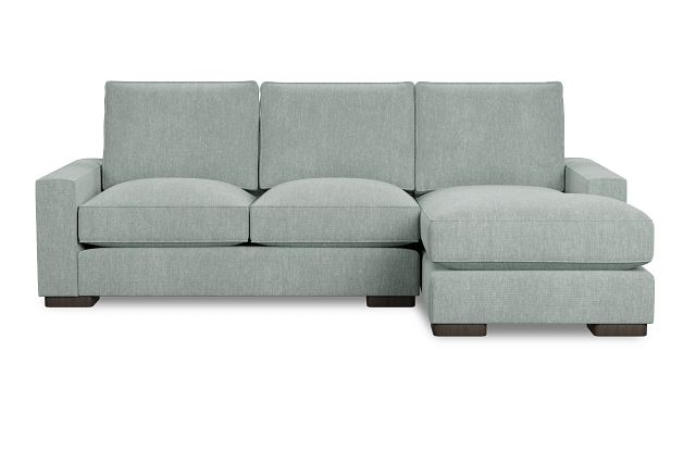 Edgewater Elevation Light Green Right Chaise Sectional
