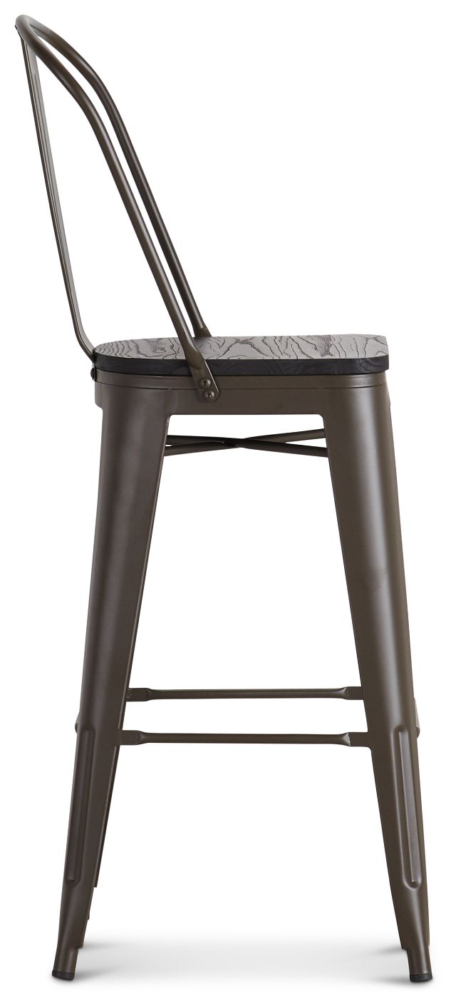 Harlow Dark Tone 30" Wood Barstool