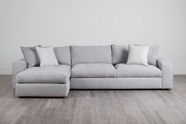 Nest Gray Fabric Left Chaise Sectional