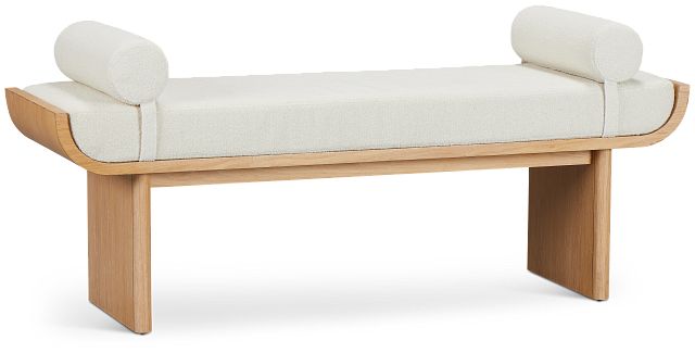 Malibu Light Tone Upholstered Bench