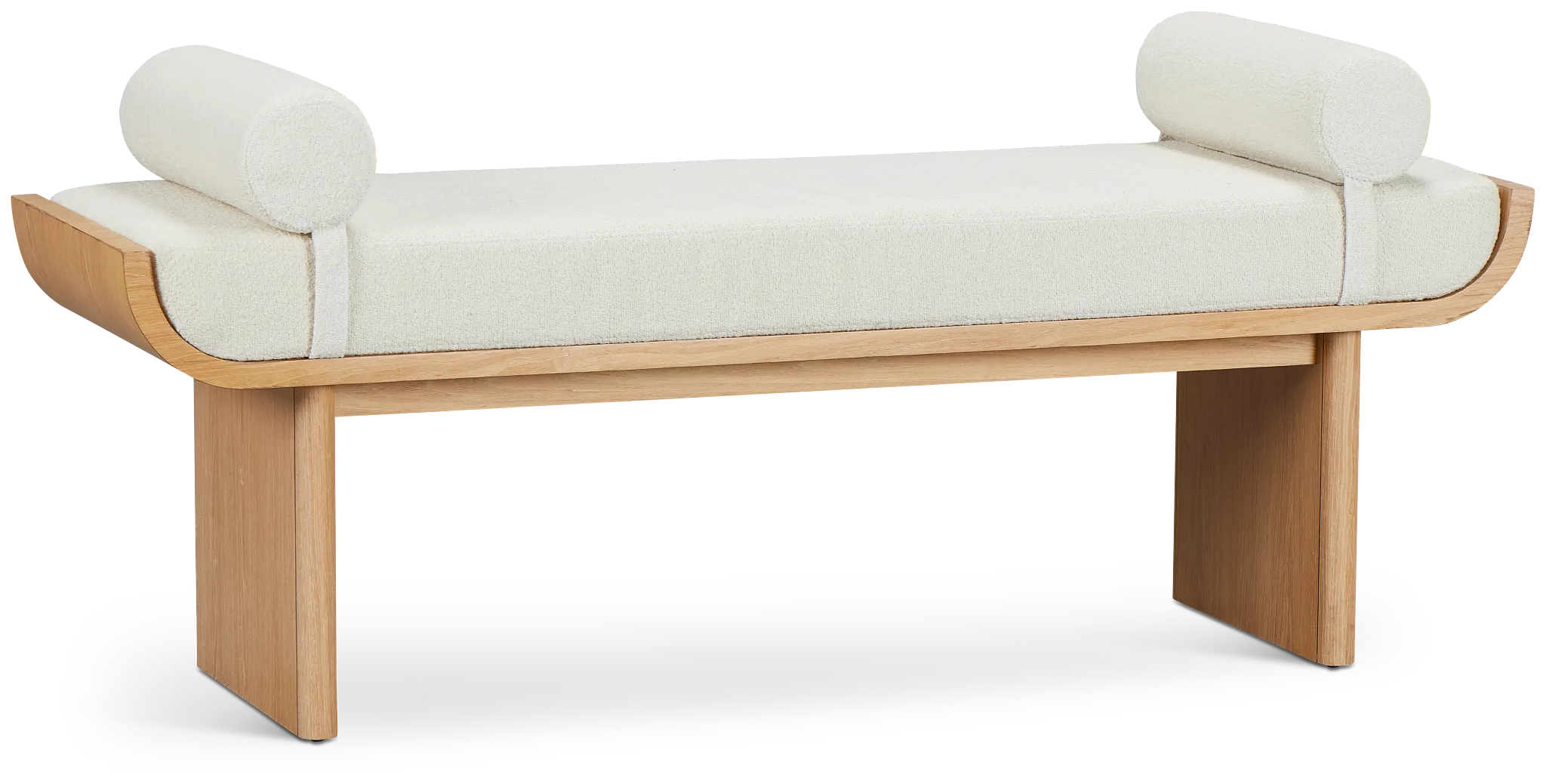 Malibu Light Tone Upholstered Bench