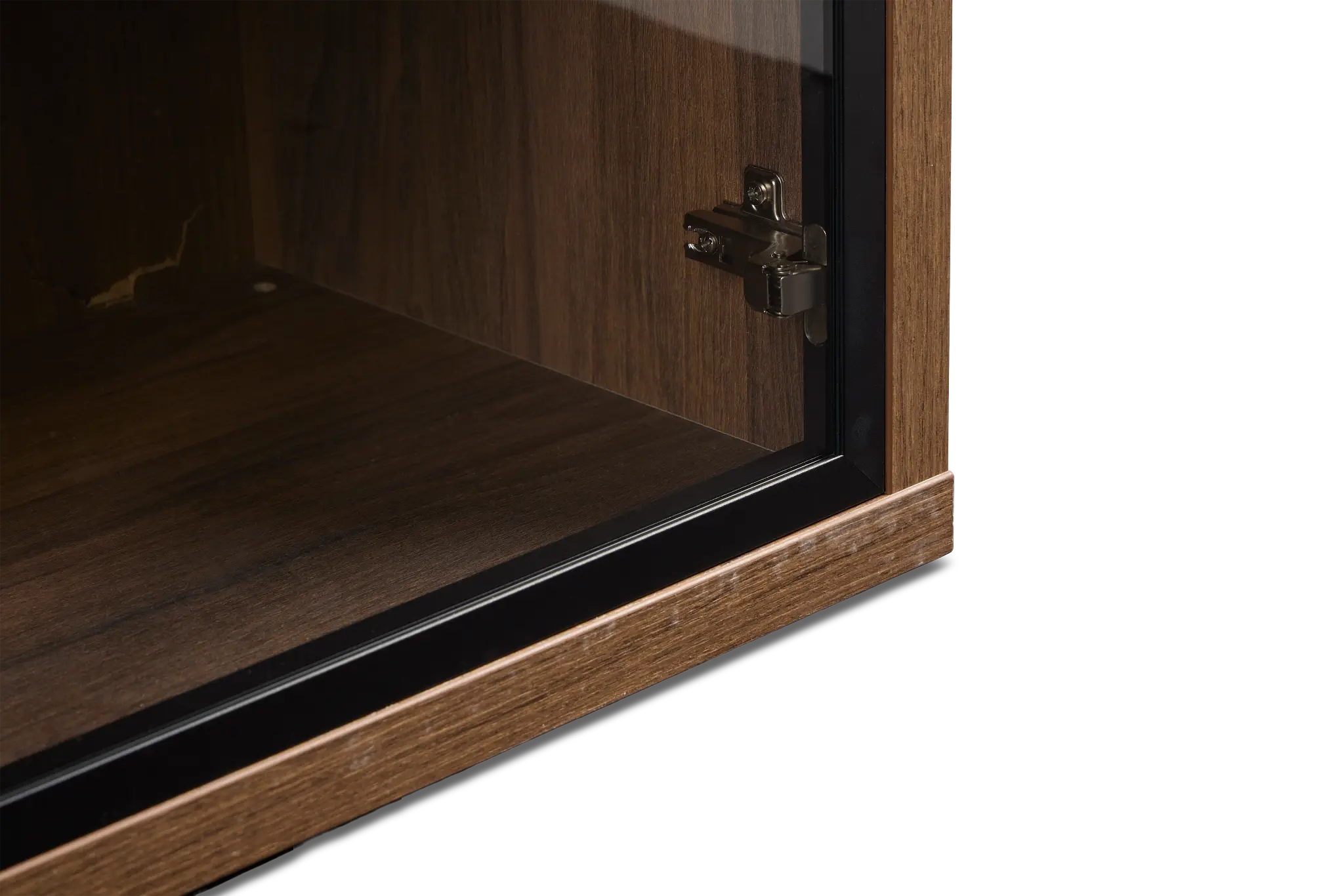 Trento Mid Tone Glass Large Door Bookcase Wall Trento Mid Tone Glass Large Door Bookcase Wall