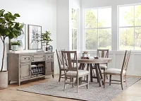 Heron Cove Light Tone Round Dining Room