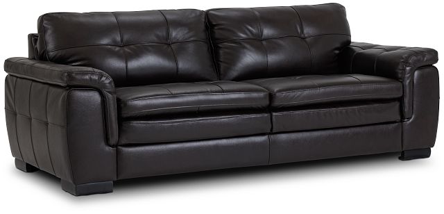 Braden Dark Brown Leather Sofa